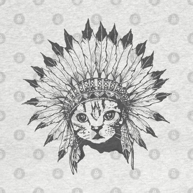 Indian Chief Cat by runcatrun